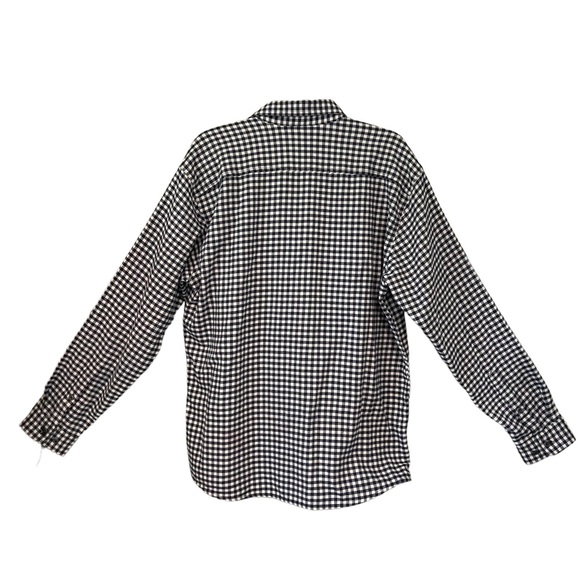 Orvis Navy/White Ghingham Check Flannel Shirt, Sz L - Picture 2 of 15